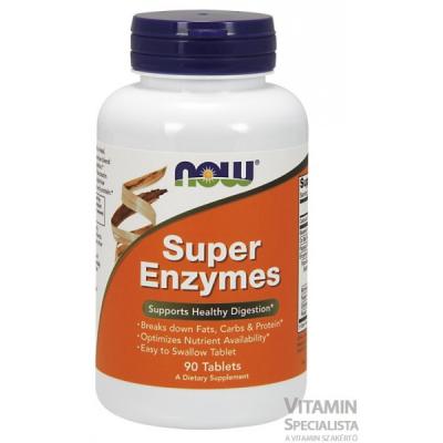 Now Super enzymes 90caps - NOW vitaminok