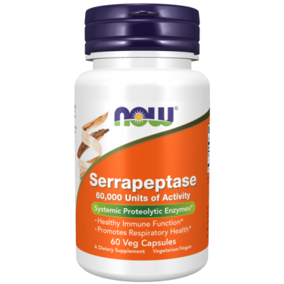 NOW Serrapeptase 60 db - NOW vitaminok