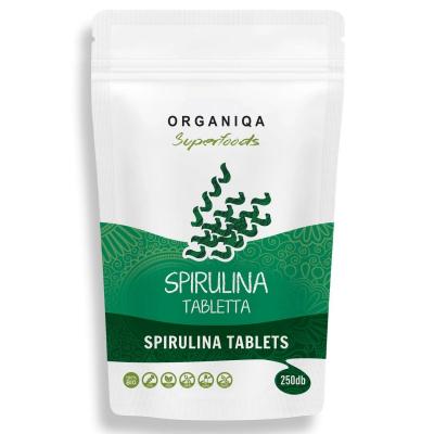 Organiqa Spirulina tabletta 250 db - Organiqa bio superfood