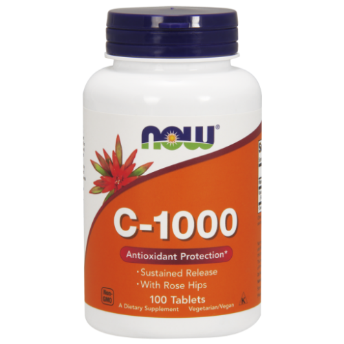 C-1000 nyújtott felszívódású csipkebogyóval 100db Now - NOW vitaminok