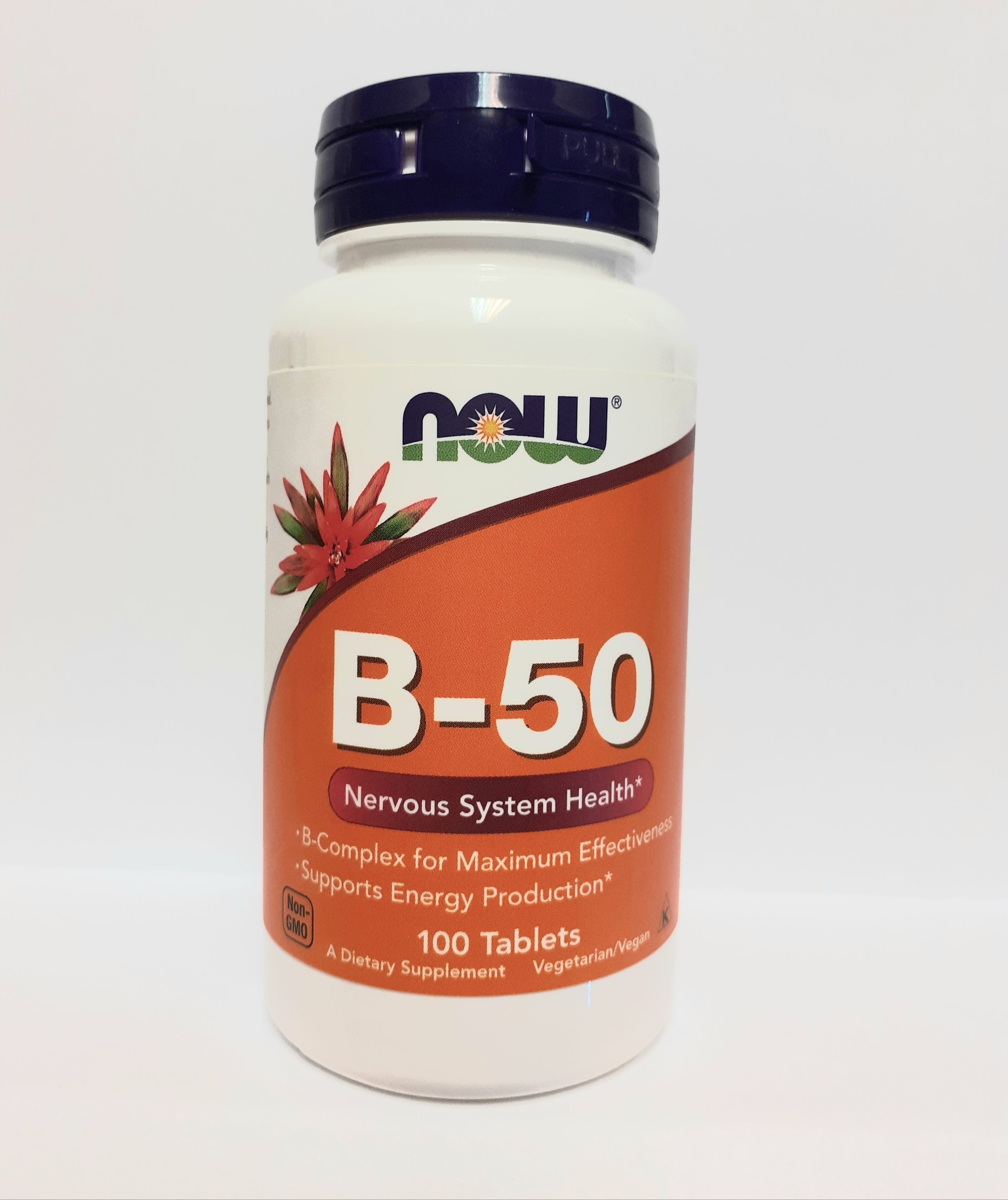 NOW B-50 komplex vitamin 100db - NOW vitaminok