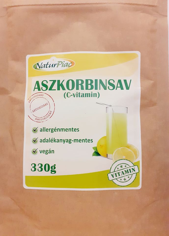 Naturpiac Aszkorbinsav por 330g - C-vitaminok