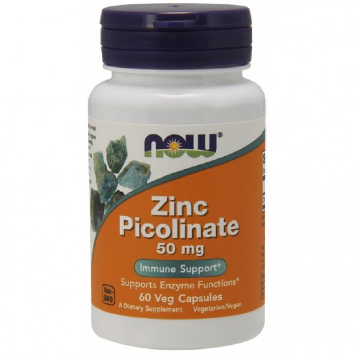 NOW Zinc picolinate 50 mg 60db Veg Caps. - NOW vitaminok