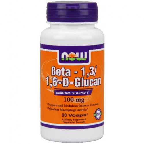 Béta -1,3/1,6-D-Glucan  100mg 90db Now - NOW vitaminok