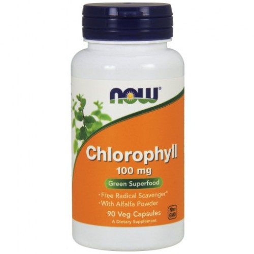 Chlorophyll 100mg 90db Now - NOW vitaminok