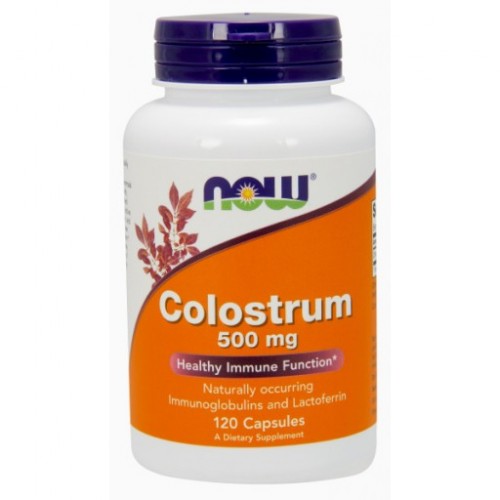 Colostrum 500mg 120db Now - NOW vitaminok