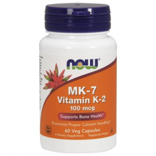 MK7 K2 vitamin 100mcg 60db Now - NOW vitaminok