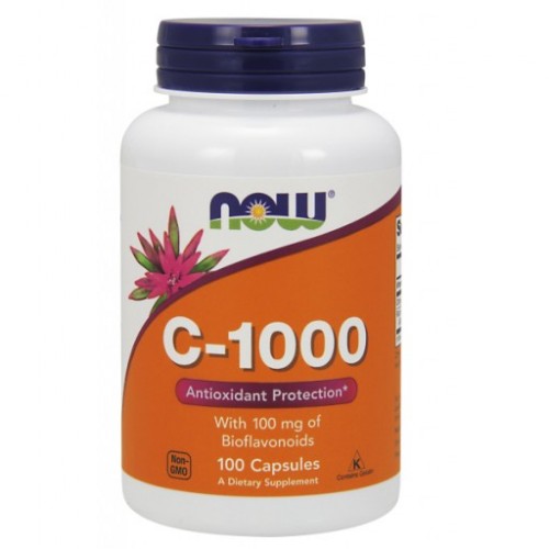 C-1000 bioflavonoiddal és rutinnal 100db Now - C-vitaminok
