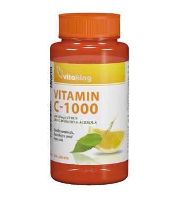 Vitaking C-vitamin 1000mg bioflavonoiddal 90db - Vitaking termékek