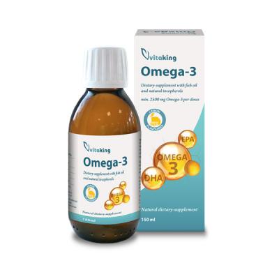 Vitaking Omega-3 Halolaj 150ml - Szív és érrendszer