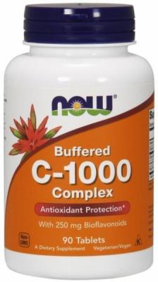 Now Buffered C-1000 complex with 250 mg bioflavonoids 90db - C-vitaminok