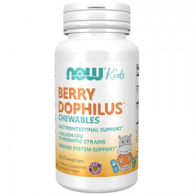 Berry Dophilus rágótabletta 60 db - NOW vitaminok