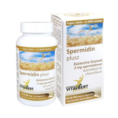 Spermidin plusz búzacsíra kivonat kapszula 60 db Vitalbert (2 havi adag) - Vitalbert termékek