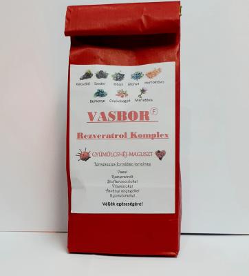 Vasbor Rezveratrol komplex gyümölcshéj és magőrlemény - Szív és érrendszer