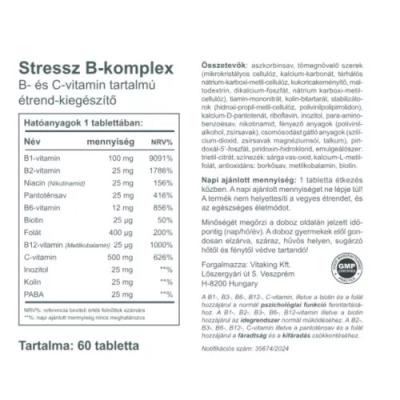 Stressz B-komplex 60 db Vitaking - Vitaking termékek