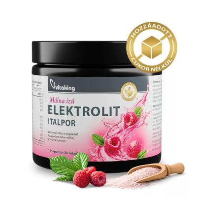 Vitaking Elektrolit Italpor málnás 145 g - Vitaking termékek